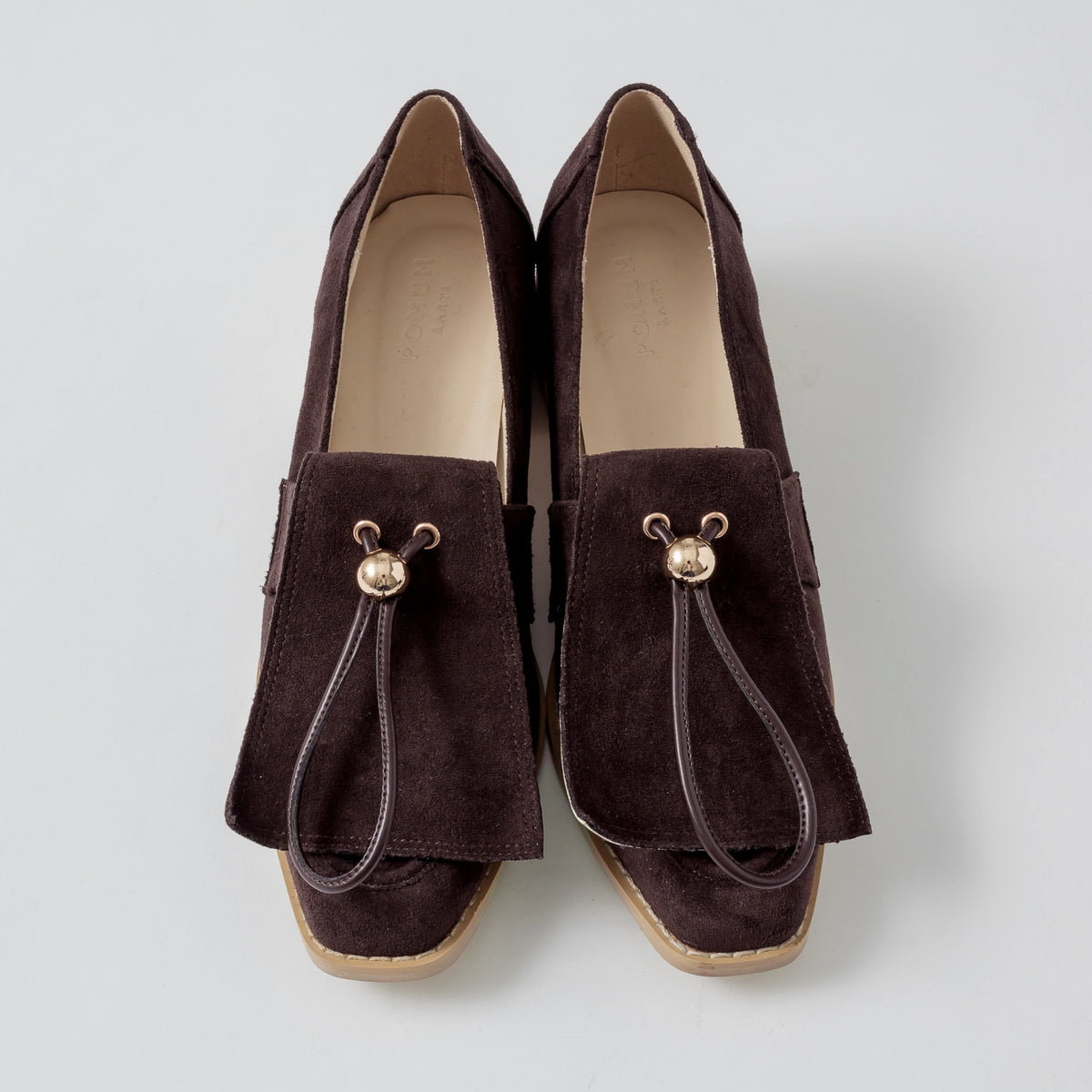 【Brown】suede flap loafer【サンプル品(返品不可)】