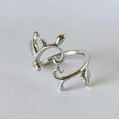 [ silver ] ivy ring [ free size ]