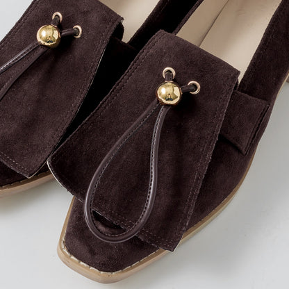 【Brown】suede flap loafer【サンプル品(返品不可)】