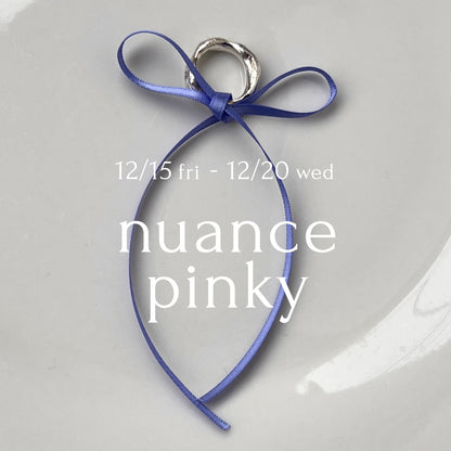 [ greige ] nuanced pinky ring [ silver ]