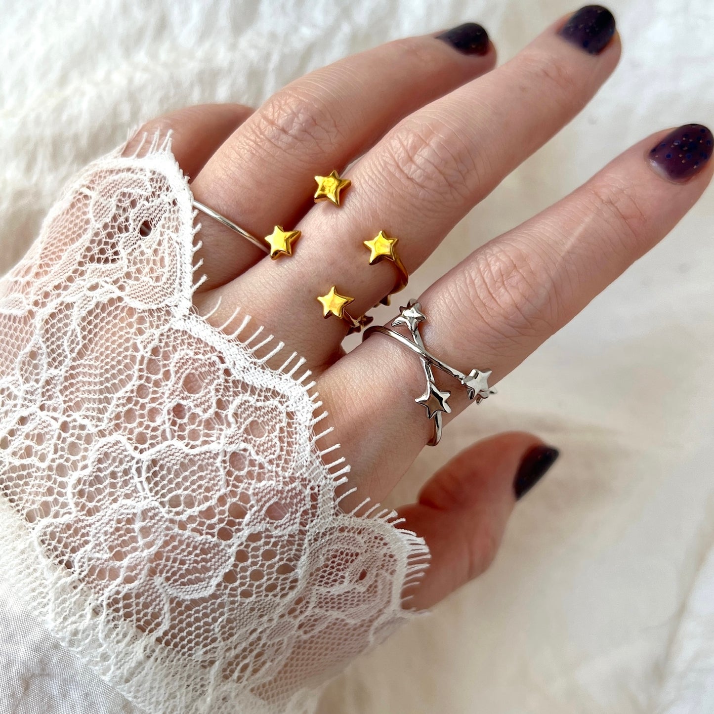 [ gold ] orbit ring [ free size ]