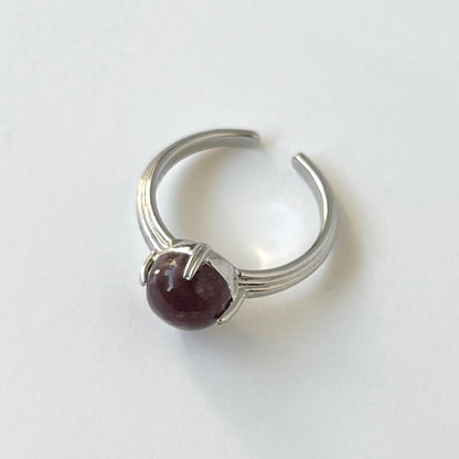 [ lepidolite ] croissant silver