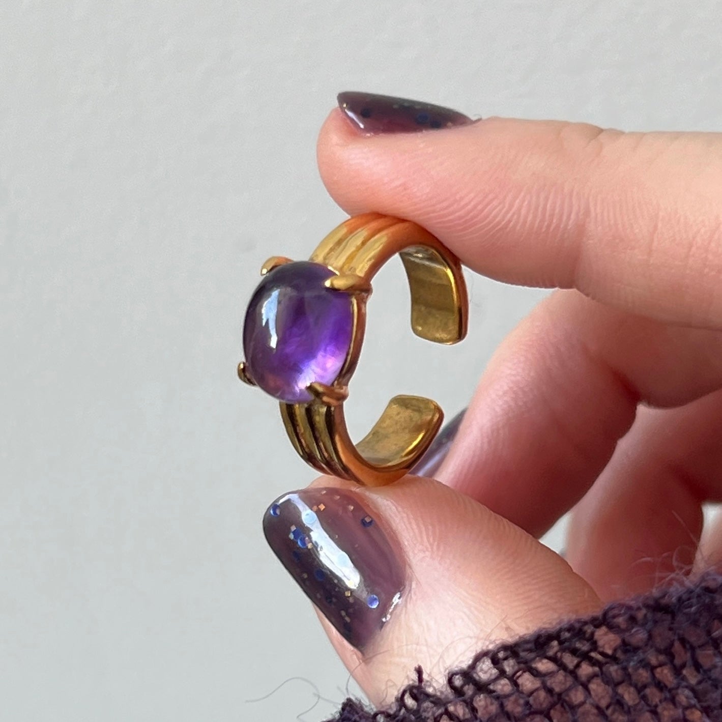 [ amethyst ] trois gold