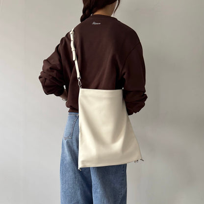 【IVORY】2way suede shoulder tote bag