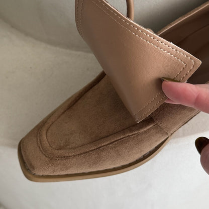 【Beige】suede flap loafer【サンプル品(返品不可)】