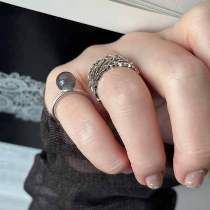 [ labradorite ] churros silver