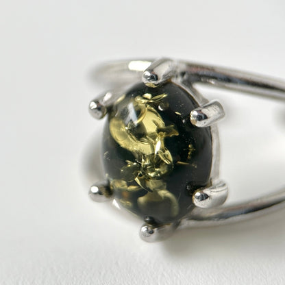[ black amber ] double silver