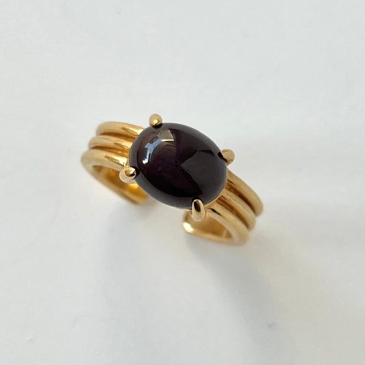 [ star garnet ] trois gold