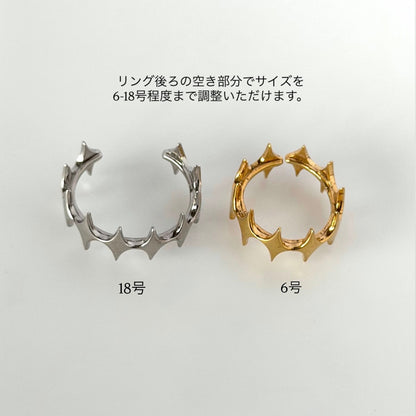 [ gold ] diamond shaped ring