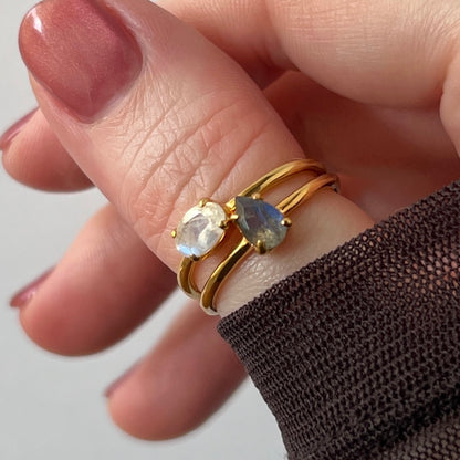 【 recommended set 】oval & drop gold