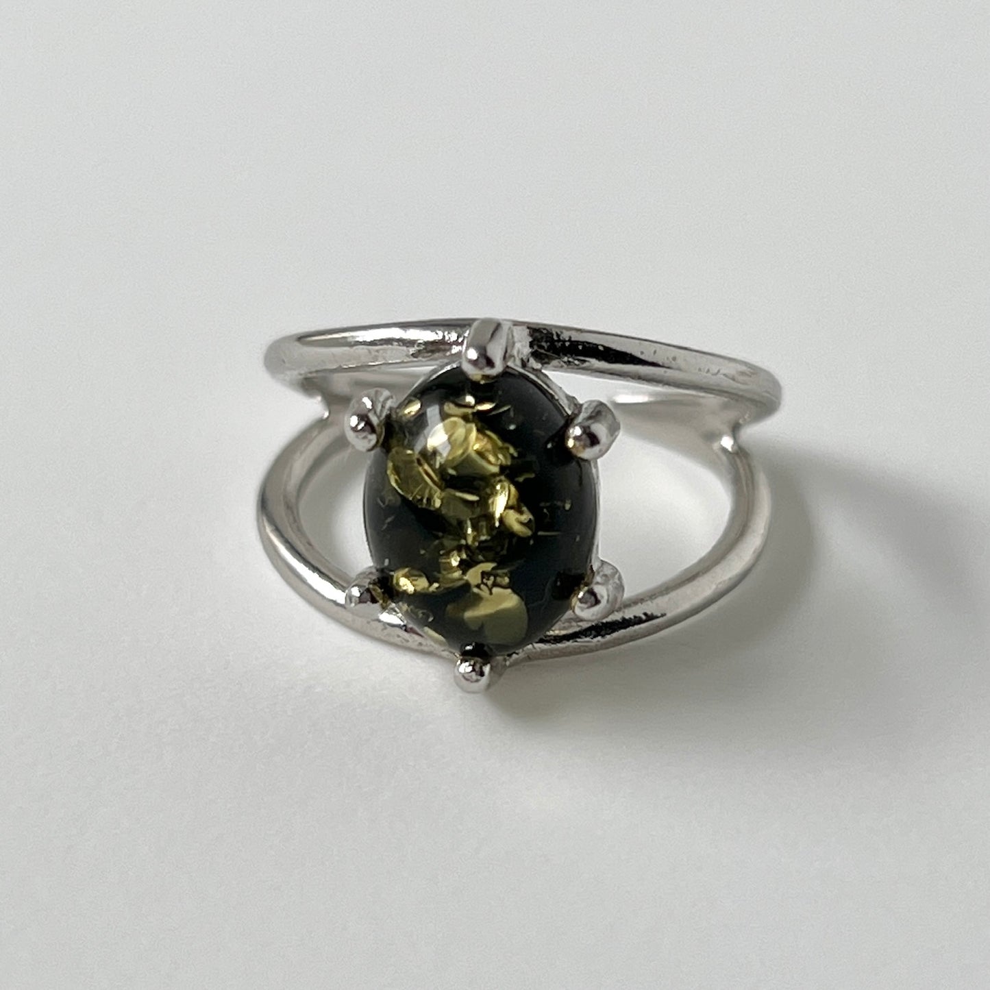 [ black amber ] double silver