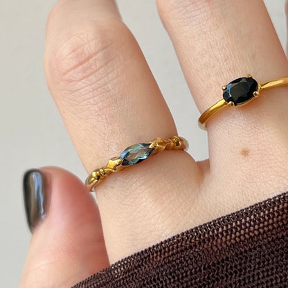 [ london blue topaz ] polar star gold