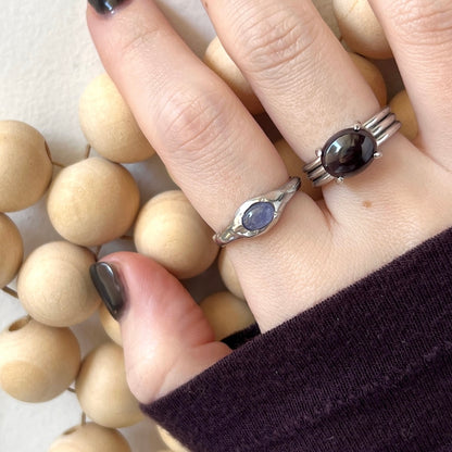 [ tanzanite ] pebble silver