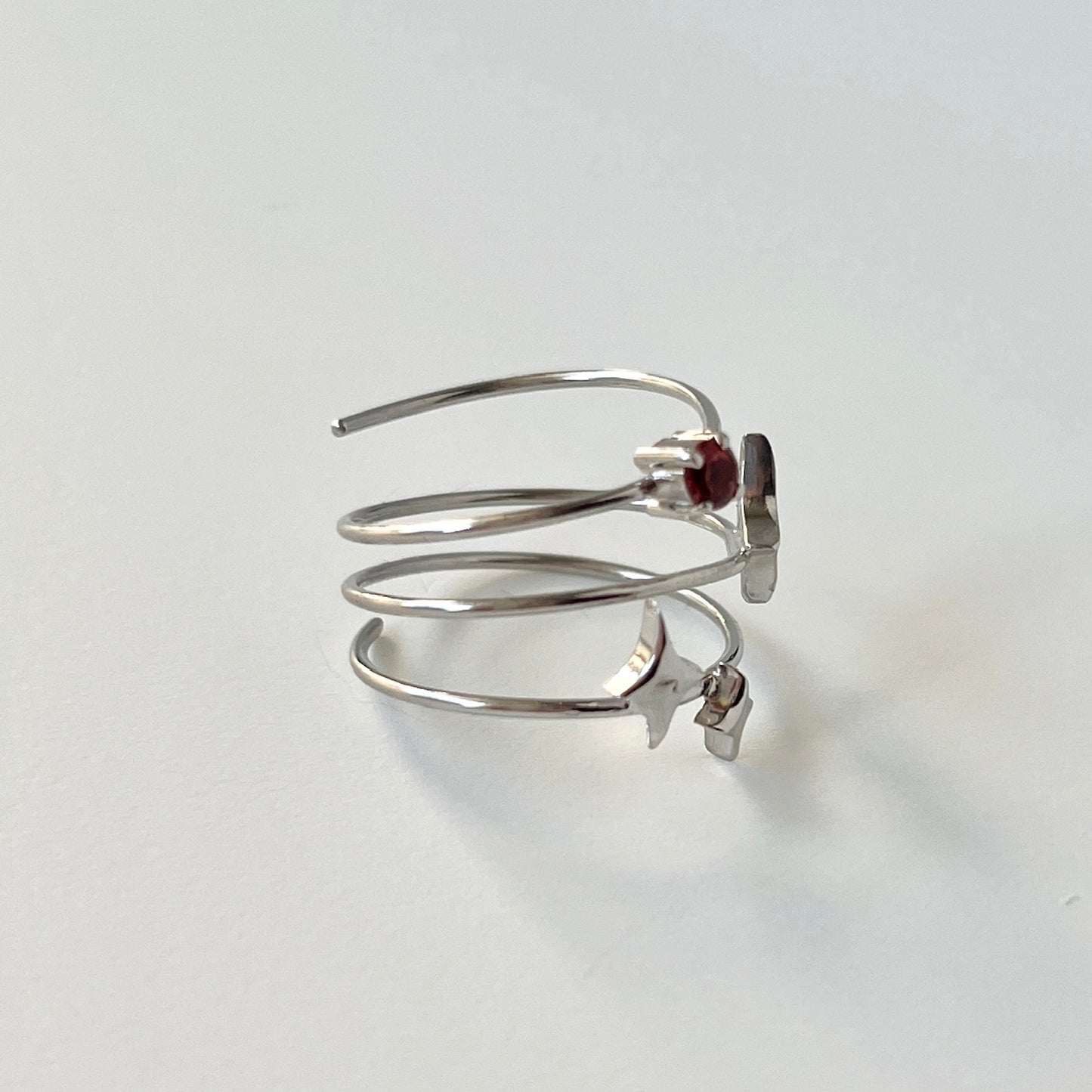 [ garnet ] procyon silver [ free size ]