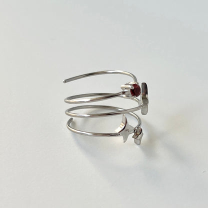 [ garnet ] procyon silver [ free size ]