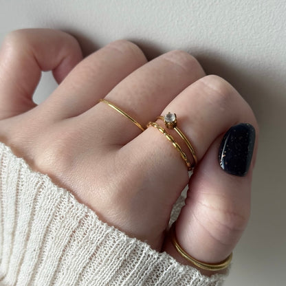 [ labradorite ] double chain gold