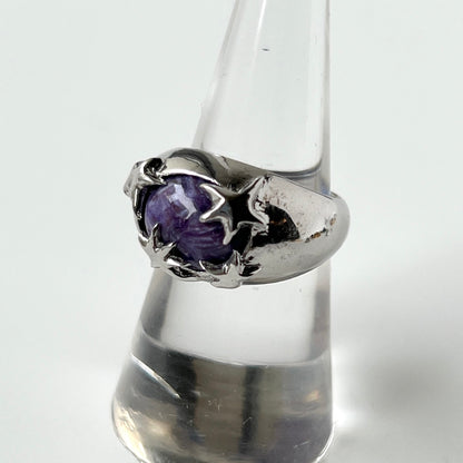 [ charoite ] twinkle ring silver