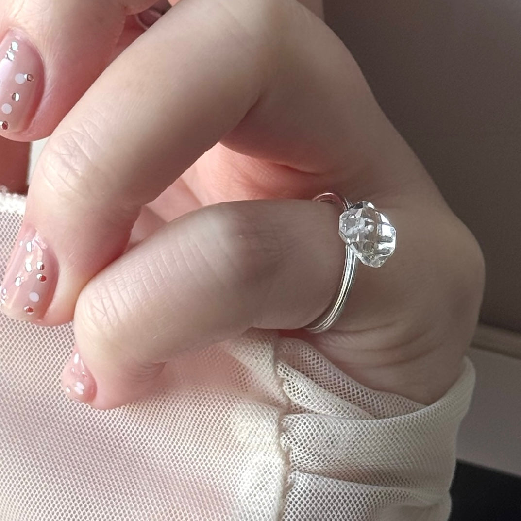 [ herkimer diamond ] churros silver