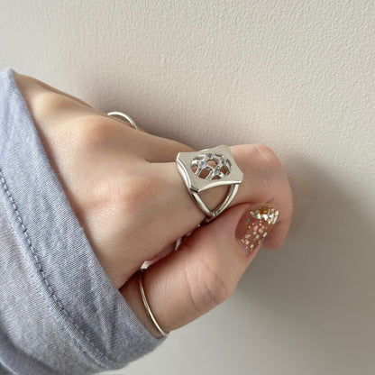 [ moon stone ] apple pie silver [ free size ]