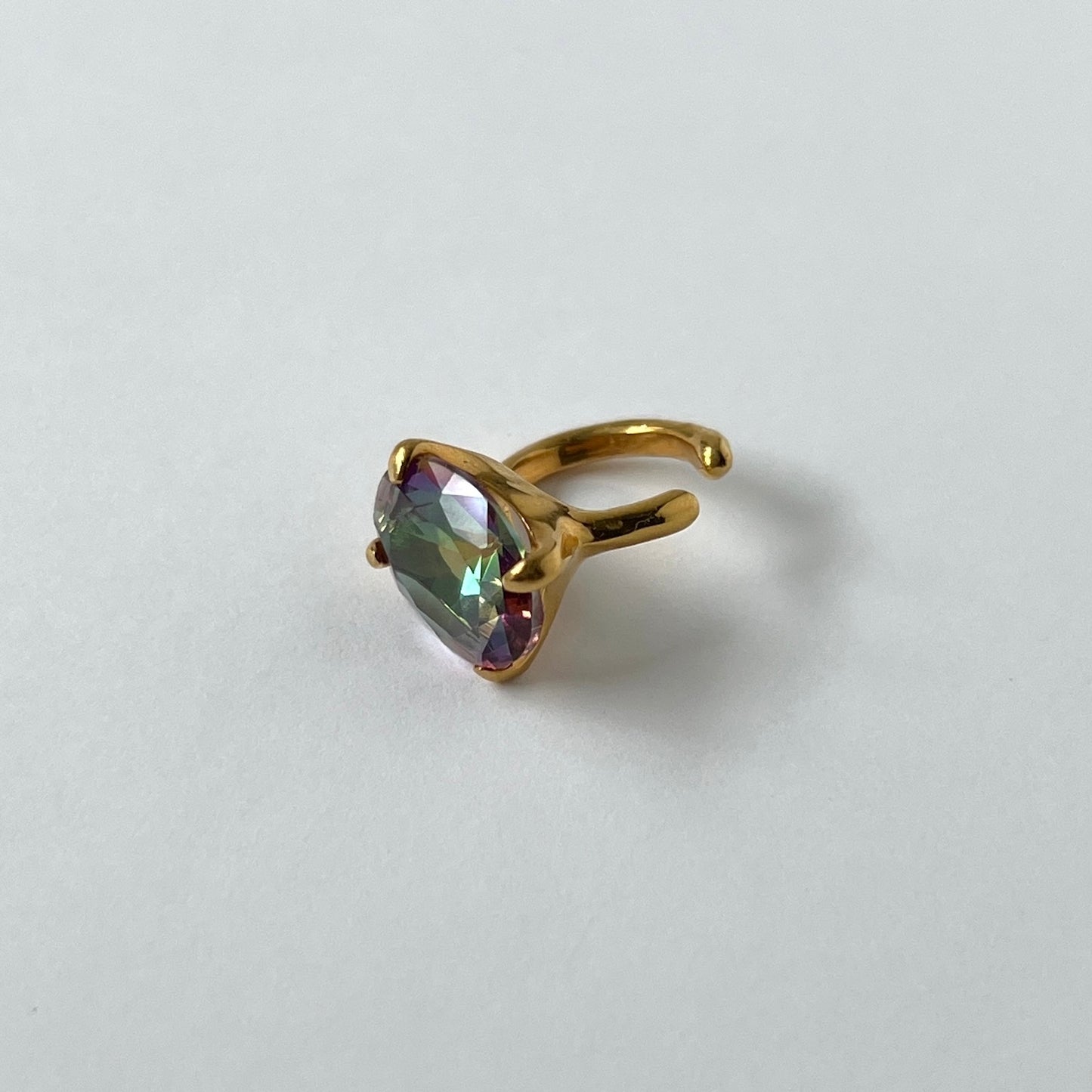 [ mystic quartz ] GEM ear cuff gold