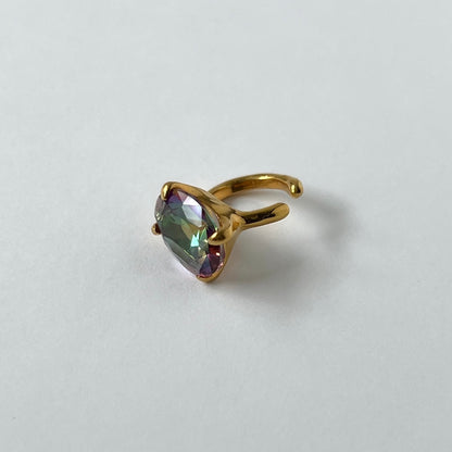 [ mystic quartz ] GEM ear cuff gold