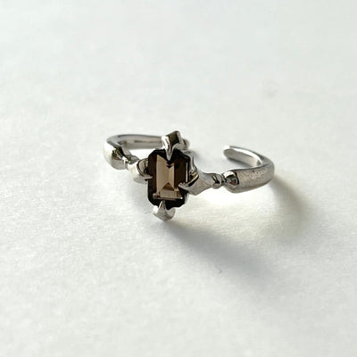 [ smoky quartz ] polaris silver