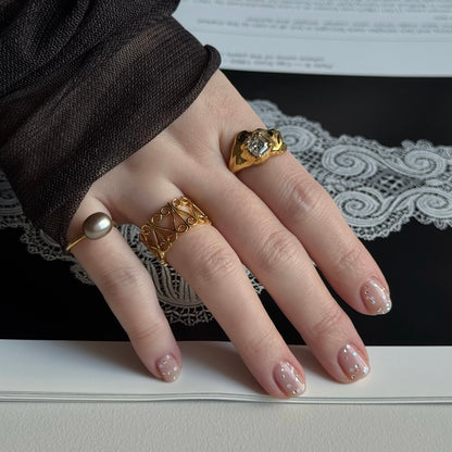 [ gold ] garden heart [ free size ]