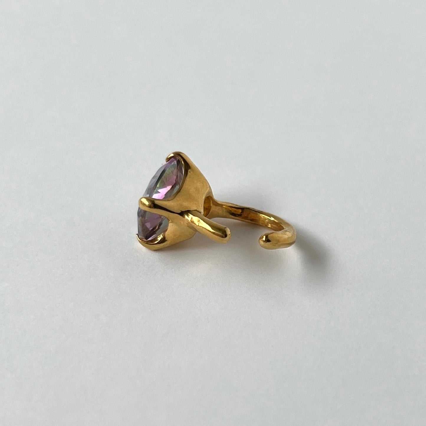 [ mystic quartz ] GEM ear cuff gold