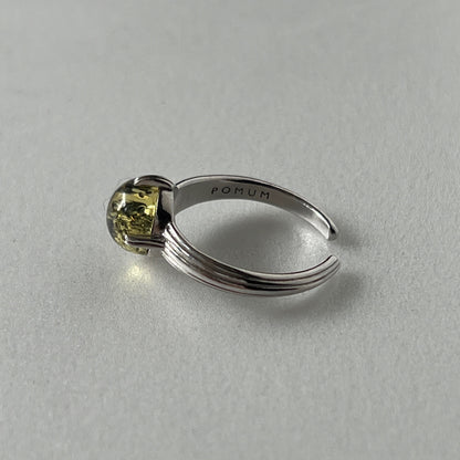 [ black amber ]  croissant silver