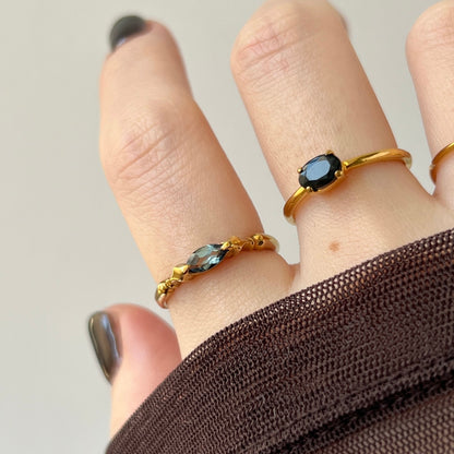 [ london blue topaz ] polar star gold