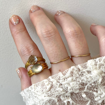 [ black shell (multi-faceted) ] trois gold