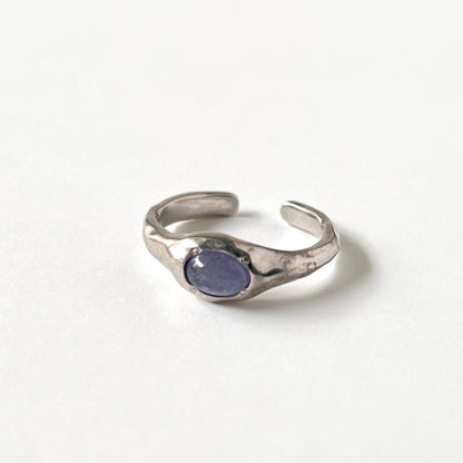 [ tanzanite ] pebble silver