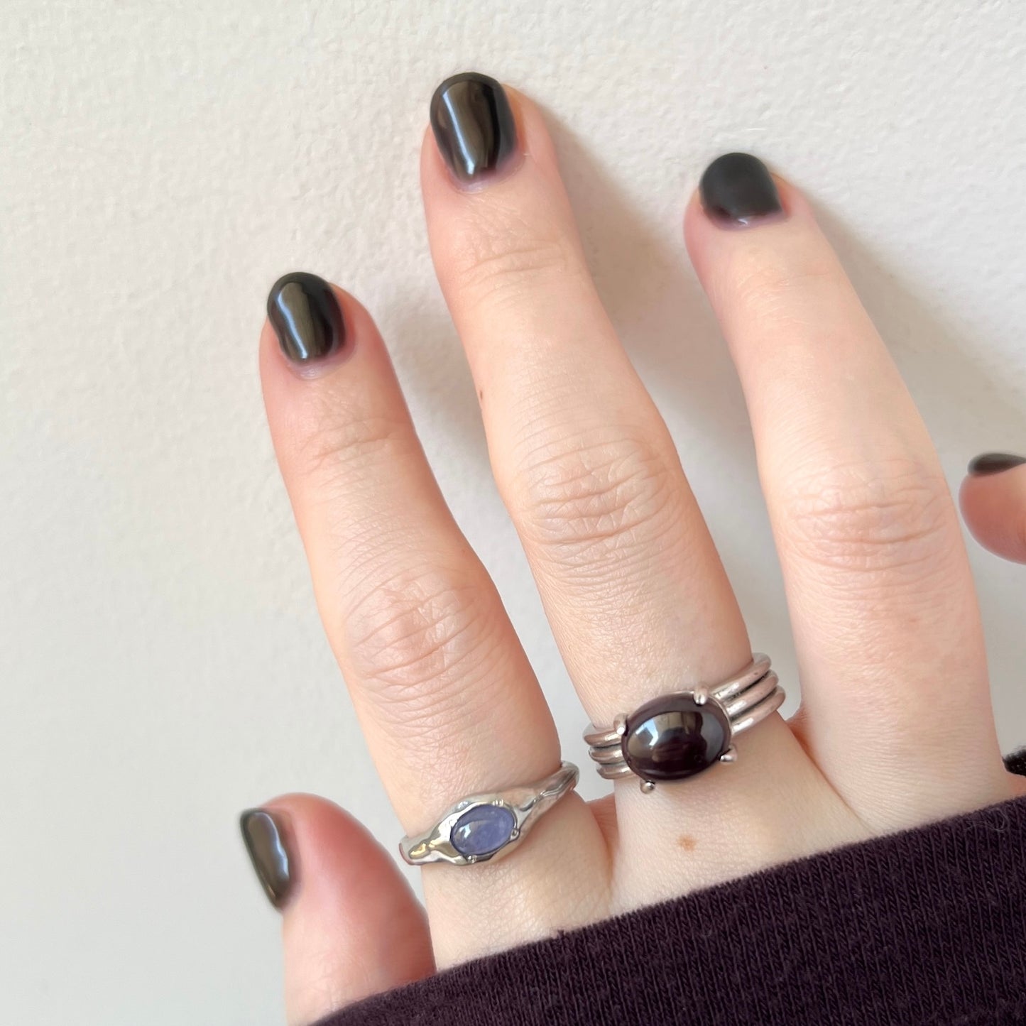 [ tanzanite ] pebble silver