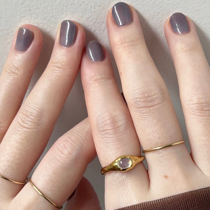 [ royal blue moon stone ] pebble gold [ free size ]