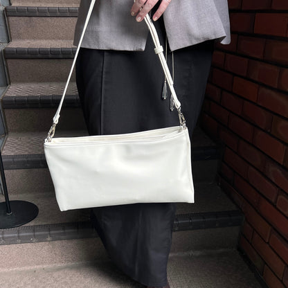 【IVORY】2way suede shoulder tote bag