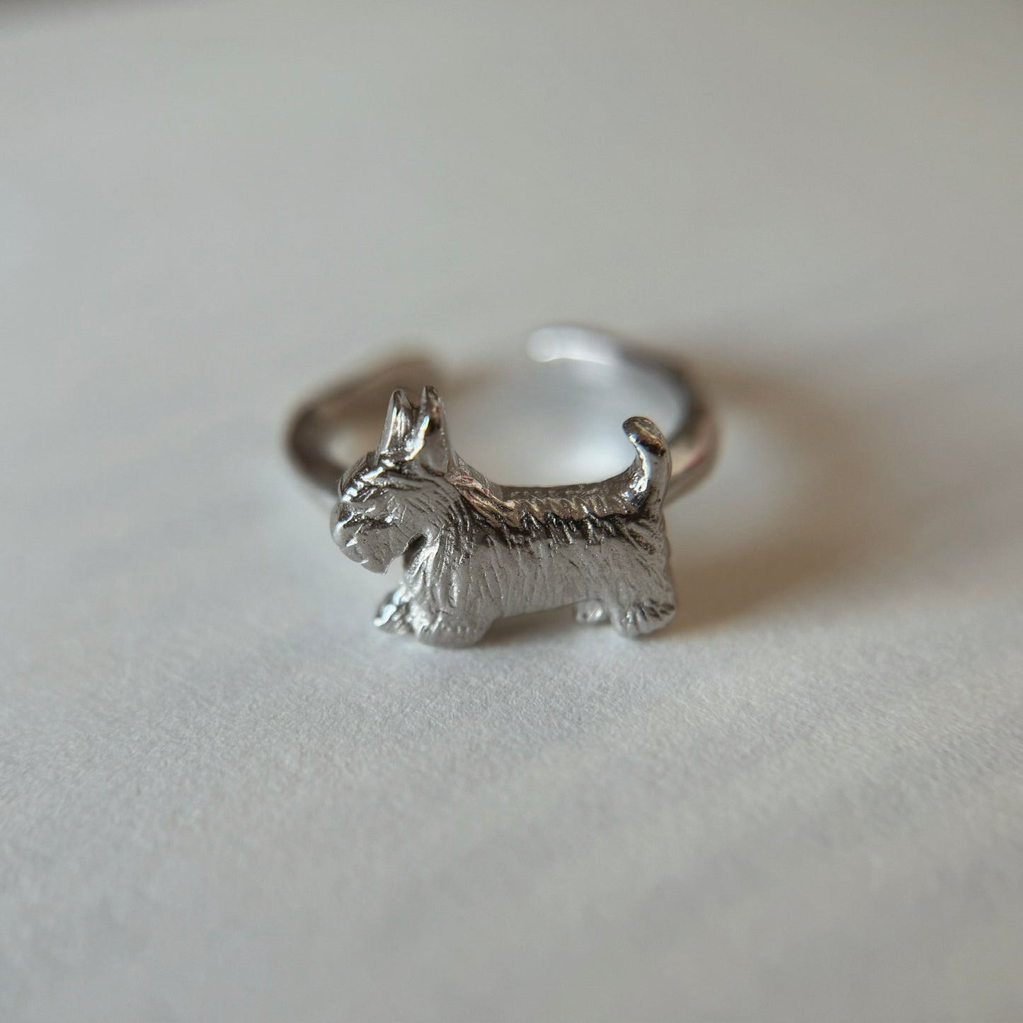 [ silver ] terrier pinky [ free size ]