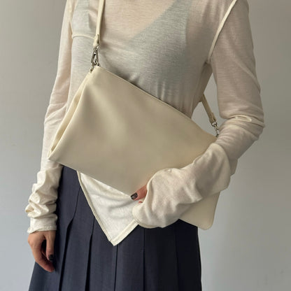 【IVORY】2way suede shoulder tote bag
