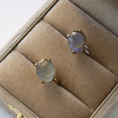 [ labradorite ] GEM ear cuff gold