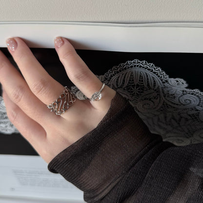 [ herkimer diamond ] churros silver