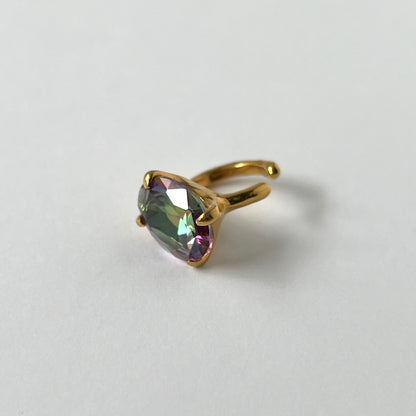 [ mystic quartz ] GEM ear cuff gold