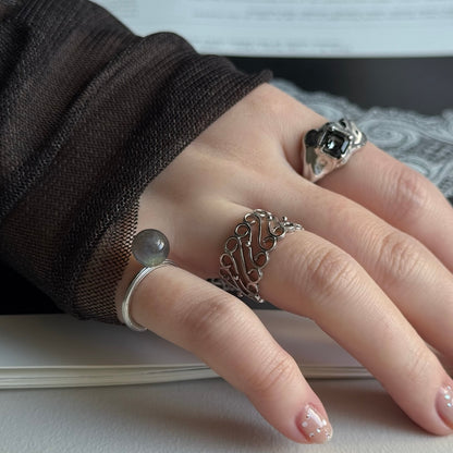 [ labradorite ] churros silver