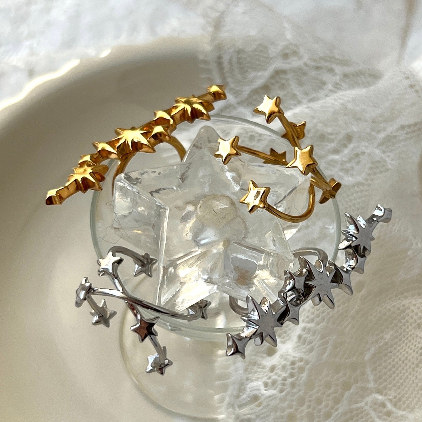 [ silver ] milky way ring [ free size ]