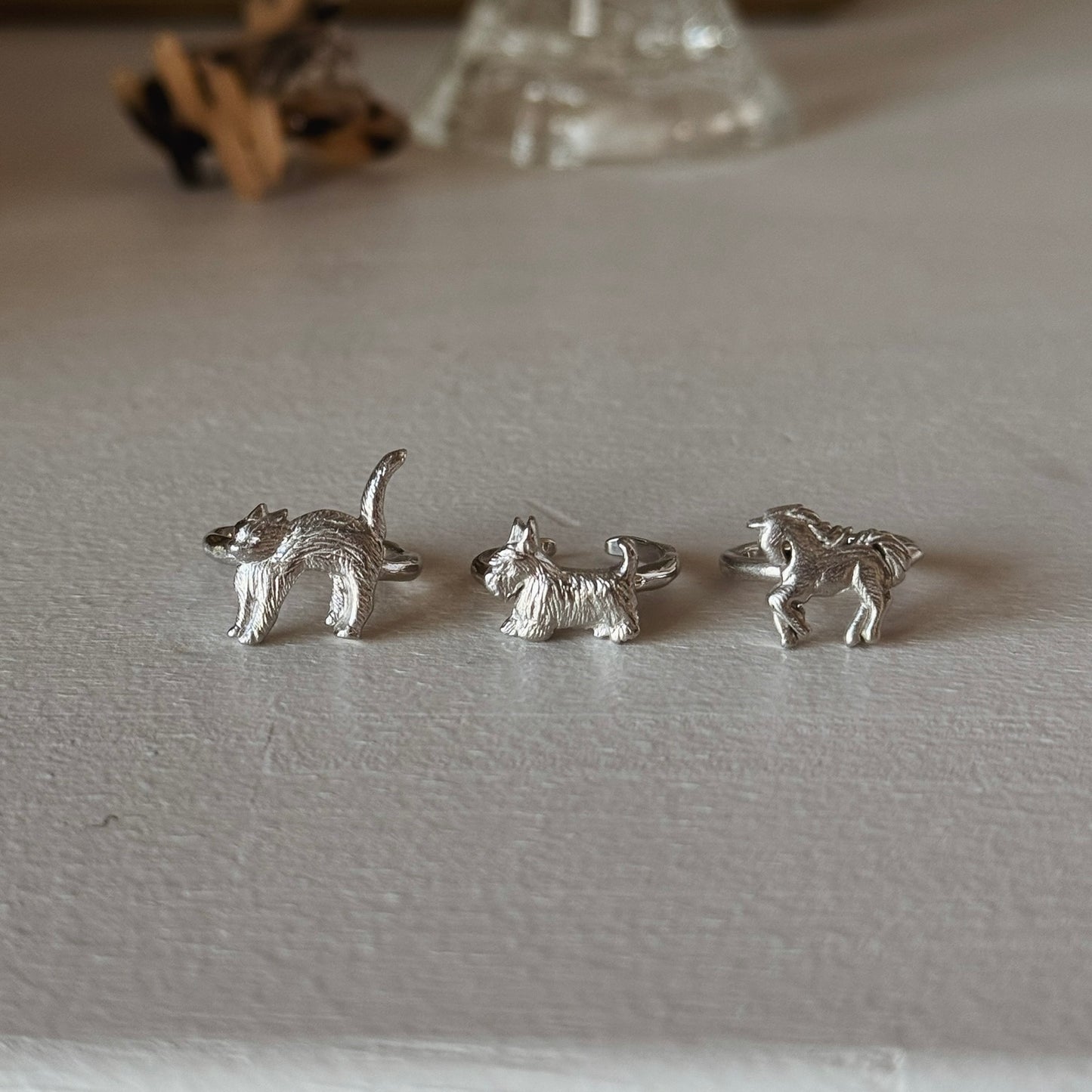[ silver ] terrier pinky [ free size ]