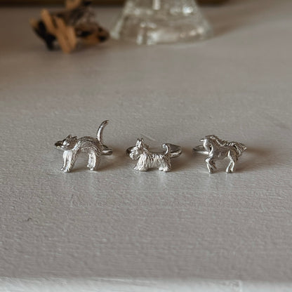 [ silver ] terrier pinky [ free size ]