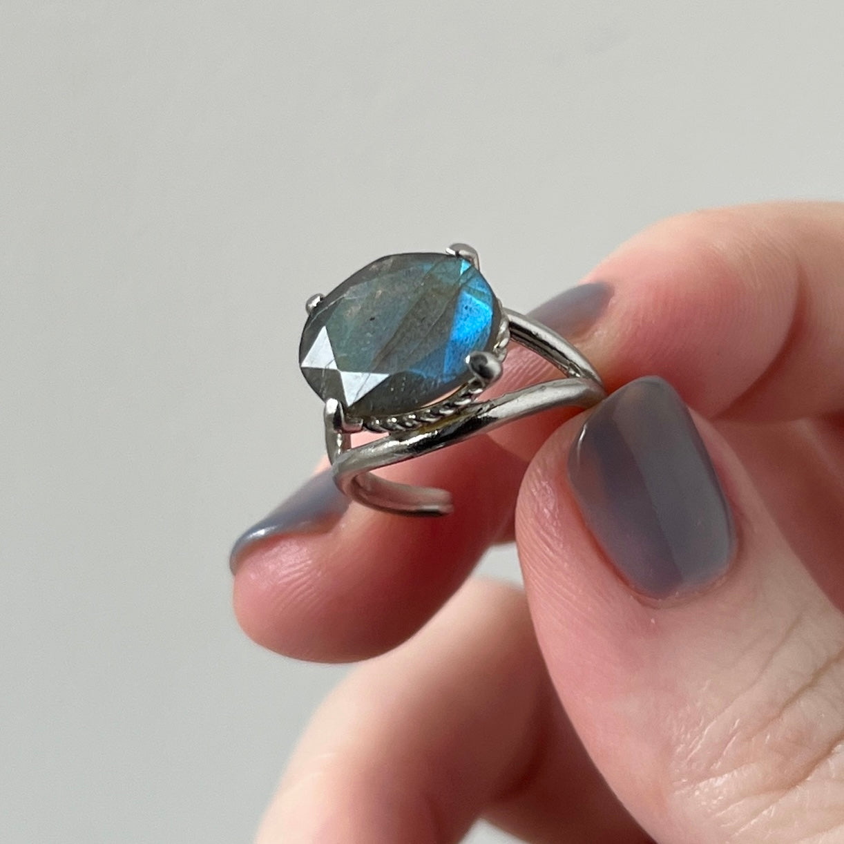[ labradorite ] reine pinky silver