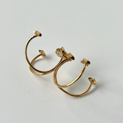 [ gold ] double ptolemaeus ring [ free size ]