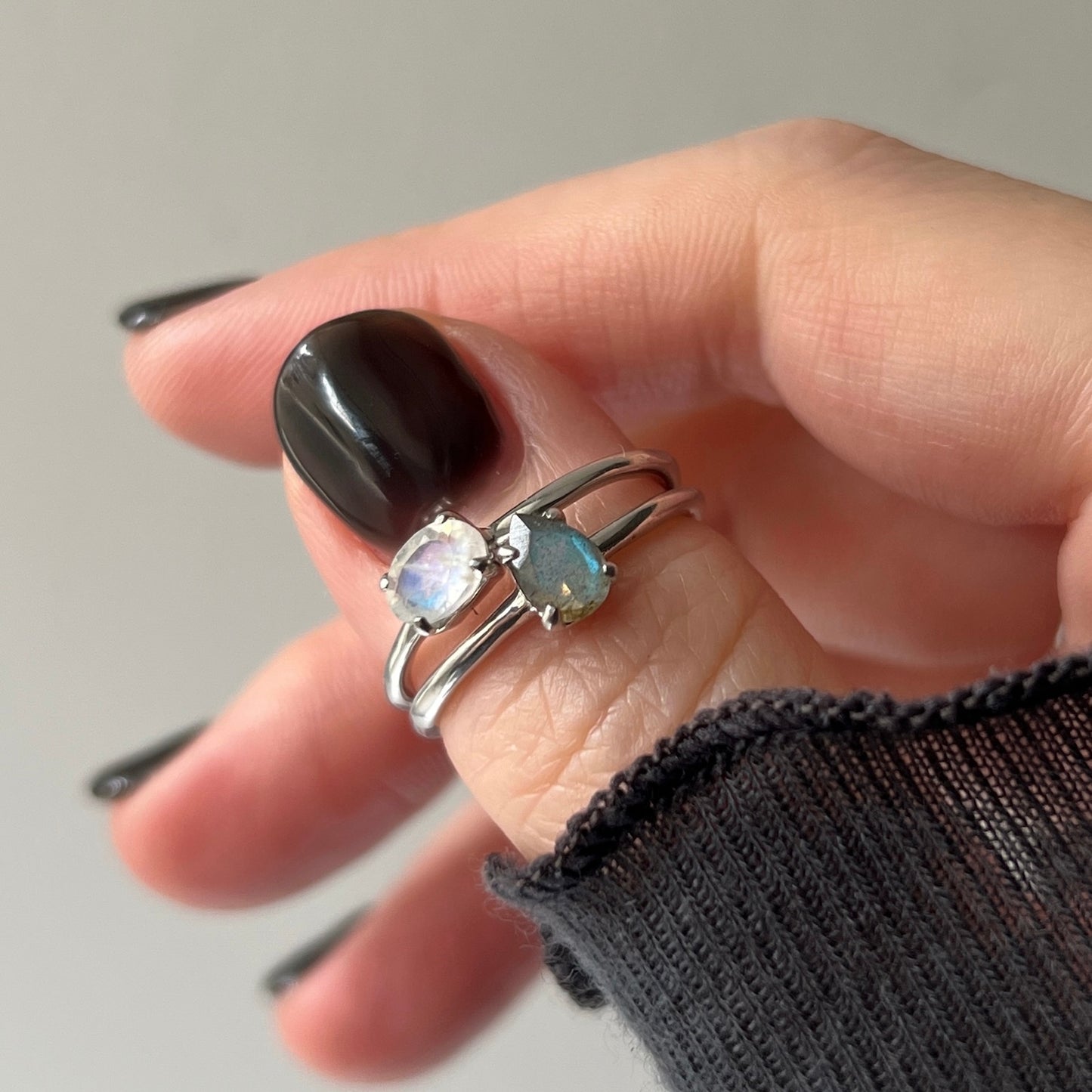 【 recommended set 】oval & drop silver
