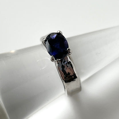 [ iolite ] um silver ring [ free size ]