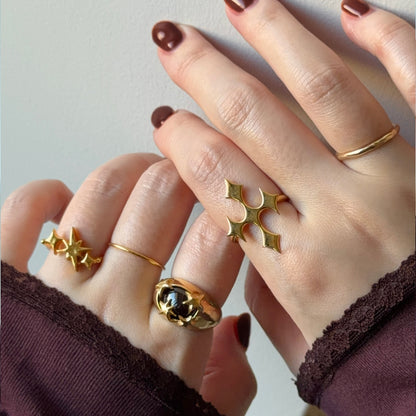 [ red garnet ] twinkle ring gold