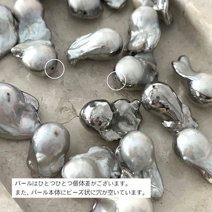 oyster pearl full order ring silver
